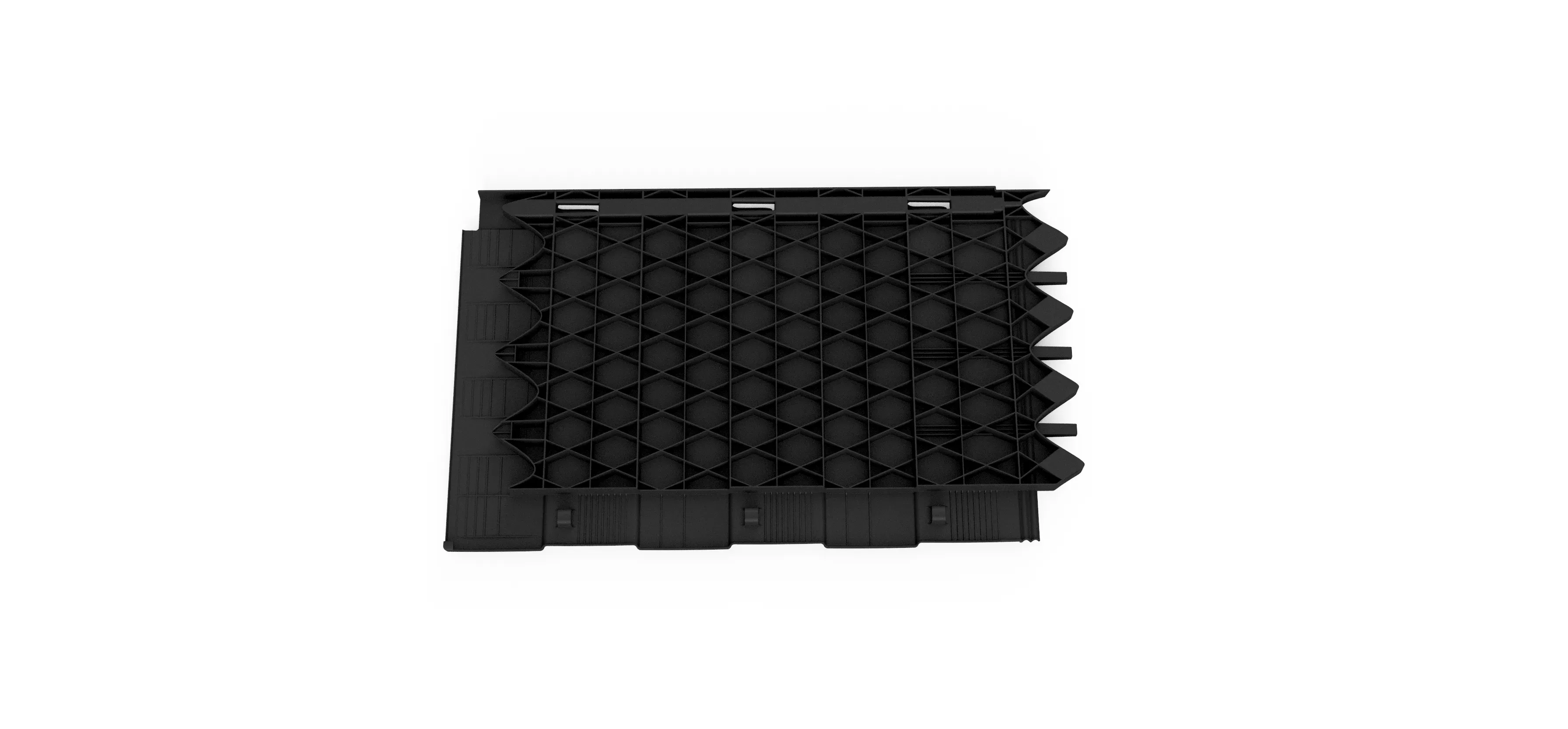 CAD render of the underside of Bu Panel