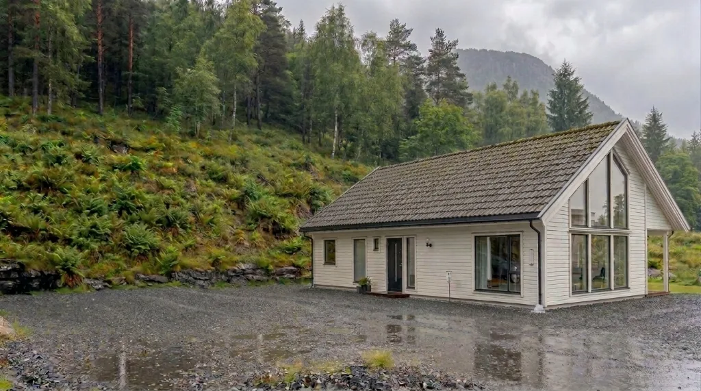 House with old roof
