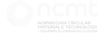 White logo of Norwegian Circular Materials Technology cluster.