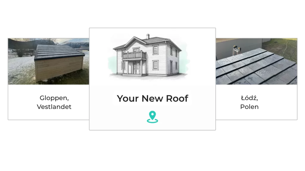 Your new composite roof - pictures of reference projects.